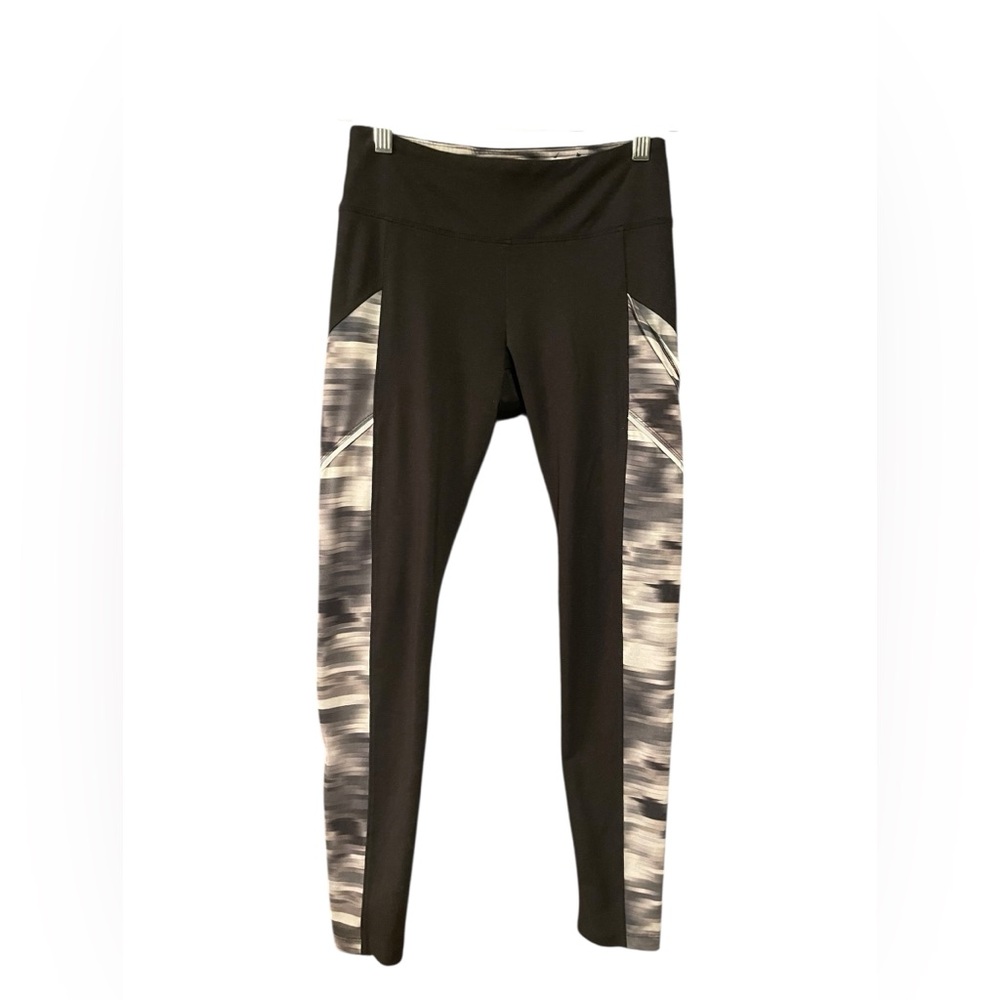 Marika Black and Gray Patterned Leggings - Picture 2 of 3